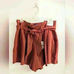 NWT Express extreme high waist belted shorties size  8